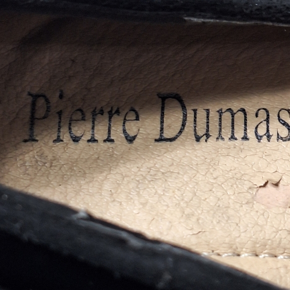 Pierre Dumas Black Patent Leather Velvet Bow Preppy Business Casual Flats- 7.5 - Picture 5 of 10